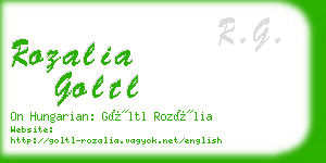 rozalia goltl business card
